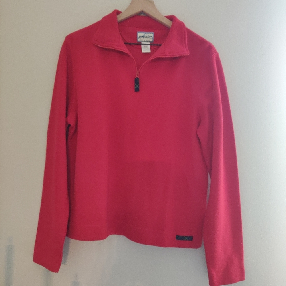 Pendleton Originals Red Classic Zip Front Sweater Size Small